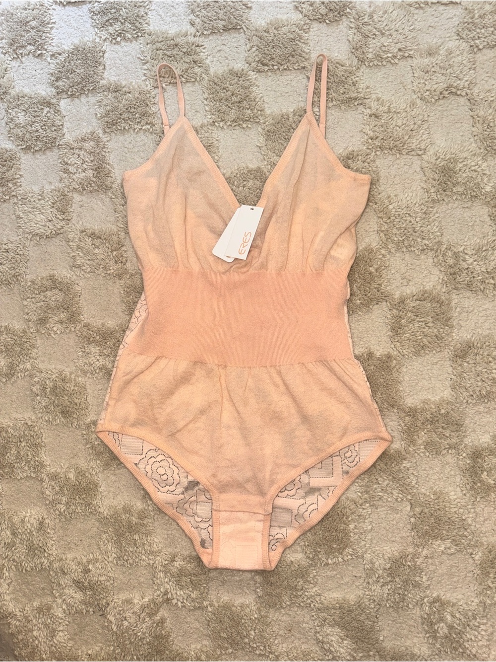 Eres Pink Backstage Maqu Peau Bodysuit Size S (NWT)